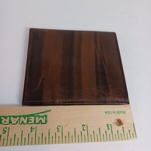 Vintage Rolfs Brown Genuine Leather Bifold Wallet Credit Card & ID Slots CowHide